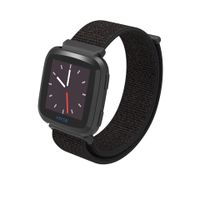 Tanyl Band Compatible with Fitbit Versa Bands, Soft Nylon Sport Strap Replacement for Fitbit Versa/Versa 2/Versa Lite/Special Edition, Fitness Watch Band for Fitbit Versa, Women Men Black