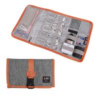 Travel Organizer, BUBM Cable Bag/USB Drive Shuttle Case/Electronics Accessory Organizer-Grey