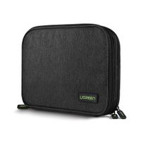 UGREEN Electronics Organizer Travel Cable Organizer Gadgets Bag Accessories for USB Cable Cord, USB Flash Drive, SD Card, Hard Drive, Power Bank, iPad Mini Tablet