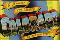 Colorado - Colorado Postcard Acrylic Magnet (3" x 2")