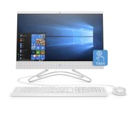 Newest HP All-in-One (AIO) 21.5" Full HD IPS Touchscreen Business Desktop, Intel Quad-Core i3-8100T (3.1GHz), 4GB DDR4, 1TB HDD, DVD, USB 3.1, 802.11ac, Bluetooth 4.2, HDMI, Webcam, Windows 10, White