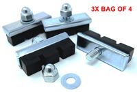 The Flying Wheels Bolt Bike Brake Pads (Black, Bag of 12)