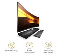 Latest 2017 HP ENVY 34 CURVED Desktop 1TB SSD NVme 32GB RAM (Intel Core i7-7700T processor TURBO to 3.80GHz,32 GB RAM, 1 TB SSD NVme, 34" WQHD LED(3440x1440),Win 10 PRO) PC Computer All-in-One