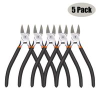 BOENFU Wire Cutter - Precision Side Cutter 6 Inch Cutting Pliers - 5 Pack