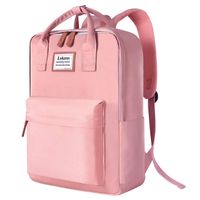 SOCKO Laptop Backpack for Women / Girls Stylish College Backpack School Bag Lightweight Bookbag Travel Work Carry On Backpack Casual Daypack Rucksack Computer Bag Fits up to 15.6 Inch Laptop, Pink