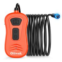 Oiiwak Wireless Endoscope, WiFi Borescope Inspection 1944P HD Snake Camera for Android and iOS Smartphone, iPhone, Samsung, Tablet-Black(11.5FT)