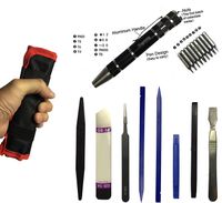 Dogxiong Opening Pry Tool Repair Kit with Non-Abrasive Nylon Spudgers and Anti-Static Tweezers, 8 Piece Set + 9IN1 1.2mm 0.8mm T5 T6 Screwdriver for HTC Samsung iPhone LG Phones Tablets