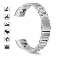 TOMALL Metal Bands Compatible for Fitbit Alta and Alta HR,Stainless Steel Metal Mesh Replacement Wristband for Women Men (Silver)