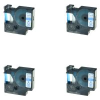 SuperInk 4 Pack Label Tape 45014 S0720540 Blue on White Labeling Tape Compatible for DYMO LabelManager 160 280 420P PnP 220P 360D 450 210D 3M PL100 Label Maker (1/2''x 23ft,12mm x 7m)