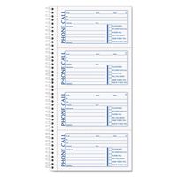 TOPS 4003 Phone Message Book, 4 Calls/Pg, 400 Sets, 11-Inch x5-1/2-Inch, WE/CA