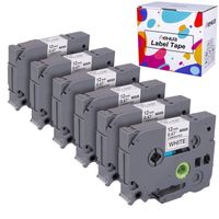 Hehua Compatible 12mm TZe Tape White PTD210, Replace TZe-231 TZe231 Label Tape Brother, for P Touch PTD600 PTD400 PTD200 PT1290 PTH110 PT-1280 Label Maker (Black on White, 0.47 1/2 Inch)