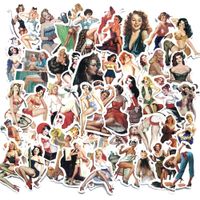 BOROLA 50pcs Not Random Sexy Lady Pin Up Girl Stickers for Bumper Guitar Phone Laptop Luggage Skateboard Bike Auto