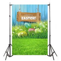Dacawin 3x5ft Easter Day Vinyl Photography Background Nostalgia Wood Floor Pattern Photography Backdrop Studio Props (A)