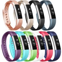 Vancle Compatible with for Fitbit Alta Bands Small Large, Sport Bands Replacement for Fitbit Alta and Fitbit Alta HR, 10 Pack (#10pcs-A, Large)