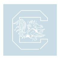 Craftique South Carolina Decal WHT C GAMECOCK DECAL 3"