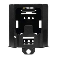 Vosker V100 and V200 Security Box for Security Cameras, Weather Resistant Heavy Duty Steel, Protects Cams from People, Animals, Theft, Environmental Damage