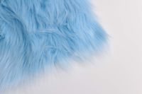 Faux Mongolian Fur Photography Prop, Newborn Prop, Basket Stuffer, Layering Blanket, Rug (Small, 18"x20", Baby Blue)