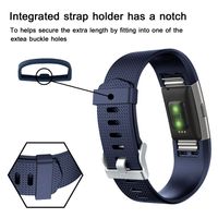 I-SMILE Fitbit Charge 2 Bands, Original Version Adjustable Colorful Silicone Replacement Wristhband with Secure Buckle for Fitbit Charge 2, 10 Colors Available