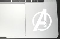 Avengers Vinyl Sticker Decals for Car Bumper Window MacBook pro Laptop iPad iPhone (2" x 1.7", White)