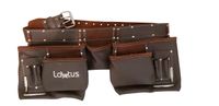 LAUTUS Oil Tanned Leather Tool Belt/Pouch/Bag, Carpenter, Construction, Framers, Handyman, Electrician - 100% LEATHER