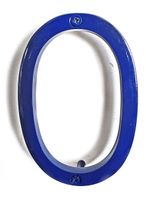 NACH hh-sdw6-blu-0 House Address Number Floating Shadow, Glossy Blue #0