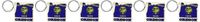 3dRose Oregon state flag in the outline map and letters for Oregon - Key Chains, 2.25 x 4.5 inches, set of 6 (kc_58759_3)