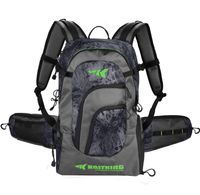 KastKing Day Tripper Fishing Backpack Tackle Bags, Fishing Gear Bag, Large Waterproof Fishing Tackle Storage Bags, Blackout, Extra-Large(21.25x13.4x9.25 Inches, Without Box)