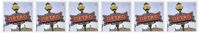 3dRose Classic and popular Metro Sign close up, entrance to city subway, Paris, France - Greeting Cards, 6 x 6 inches, set of 6 (gc_107804_1)