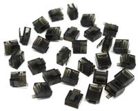 RJ45 Dust Cover and Blockout Device 100-Pack - Protects Network Jack, Cap Ethernet Port, Switch Interface, Keystone Wall Plate