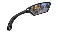 MEACHOW Scratch Resistant Glass Lens,Handlebar Bike Mirror, Rotatable Safe Rearview Mirror, Bicycle Mirror (Sliver Right Side) ME-002RS