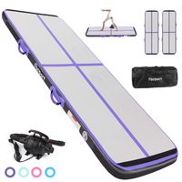 FBSPORT 13ft Inflatable Gymnastics Air Track Tumbling Mat Airtrack Mats for Home Use/Training/Cheerleading/Yoga/Water with Pump