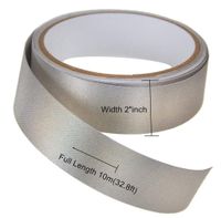 Faraday Tape,Copper Nickel Plated Conductive Electrode Tape Fabric, RF/EMI/EMF Shielding,Grounding(2 inch widex11 Yards Long)