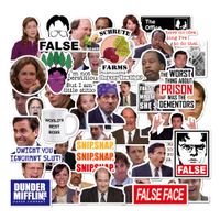 The Office Sticker Pack of 50 Stickers - Vinyl Decal Computer Stickers for Water Bottles Funny Waterproof MacBook Dunder Mifflin for Phone Hydro Flasks Cars Bicycles
