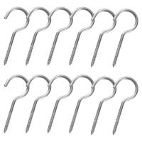 Gydandir Heavy Duty Large Screw Hooks Jumbo Ceiling Hooks Cup Hooks, Length 4 Inches, 12 Pack