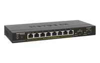 NETGEAR 10-Port Gigabit Ethernet Smart Managed Pro PoE Switch (GS310TP) - with 8 x PoE+ @ 55W, 2 x 1G SFP, Desktop, Fanless Housing for Quiet Operation, S350 Series