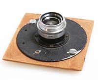 Schneider-KREUZNACH 75MM F/4.5 Lens ON 4" Omega Board