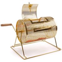 Brass Raffle Ticket Drum - Available in Small, Medium, Large & X-Large (Small - Holds 2,500 Tickets)