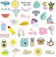 Laptop Stickers - Funny 35 Stickers Pack - Pura Vida Stickers - Water Bottles Stickers - Waterproof - Vinyl Stickers - Trendy Stickers for Girls Teens