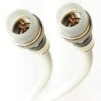 12ft WHITE MADE IN USA TRI-SHIELD 18AWG 75 Ohm FIRE RETARDANT CMR COMMERCIAL RATED RG6 COAX CABLE HD ANTENNA WEATHER SEAL BRASS CONNECTORS UL ETL CUT TO ORDER ASSEMBLED IN USA by PHAT SATELLITE INTL
