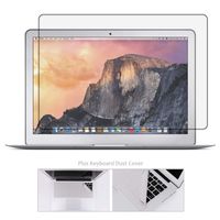 Tempered Glass Screen Protector for MacBook Air 13 Inch Model A1369 A1466 + Large Cleaning Cloth, Bubble Free, 99.9% Transparency Not Reduce The Screen Brightness (Not for Newest Mac Air 13 A1932)