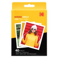 Kodak RODZL3X440 3.5x4.25 inch Premium Zink Print Photo Paper (40 Sheets) Compatible with Kodak Smile Classic Instant Camera