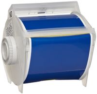 Brady 76627 GlobalMark 100' Length x 4" Width, B-569 Hi-Performance Polyester, Blue Tape