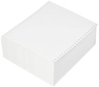 Compulabel Pinfeed Labels Fanfold Permanent Adhesive, 8 1/2" x 1 15/16", White (112105)