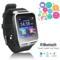 Indigi Universal iOS & Android SmartWatch & Phone (Built-in Camera + MP3 + SMS & Notifications + Dial/Receive Calls) Pedometer Keeps You on Track to Reach Fitness Goal