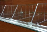 Universal Shelf Lip & Adjustable Depth Divider Kit, [10] 48" L Adhesive Front Lips w/ [100] 3" H Divider