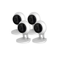 Samsung SNH-C6417BNW SmartCam HD Plus 1080p Full HD Wi-Fi Camera White (Renewed) ((4) Pack)
