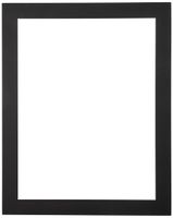 23x29 Smooth Black / Black Custom Mat for Picture Frame with 19x25 opening size (Mat Only, Frame NOT Included)