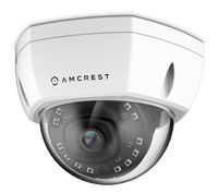 Amcrest UltraHD Outdoor 4-Megapixel Vandal Dome IP Security PoE Camera - MicroSD Storage, IP67 Weatherproof, IK10 Vandal-Proof, 4MP (2688 TVL), IP4M-1028E (White)