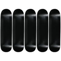 Moose 8.0" Blank Skateboard Deck Dipped Black 7-Ply Canadian Maple