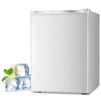 Joy Pebble Free Standing Upright Freezer with Removable Shelf, Adjustable Thermostat, Compact Reversible Single Door Vertical Freezers for Home/Hotel/Apartment/Office, 2.1 cu.ft